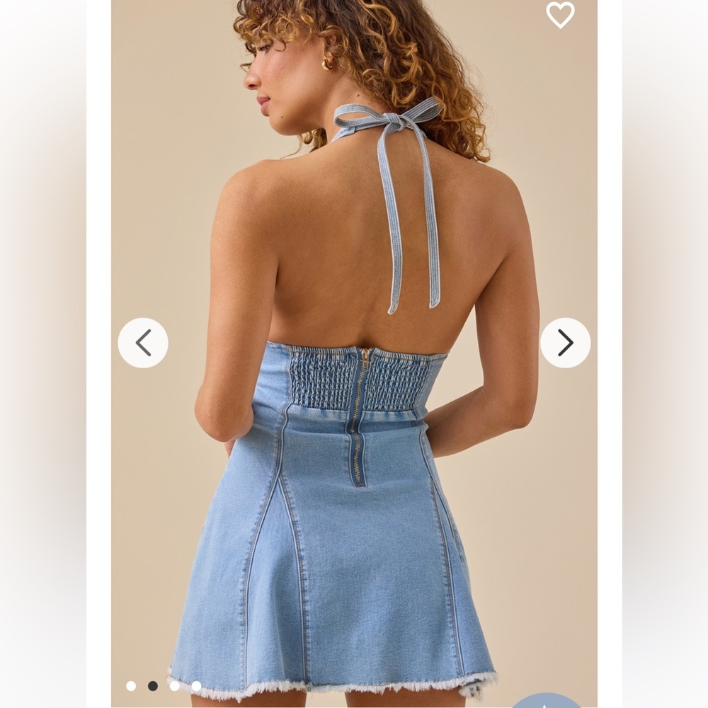 New with tags Altar’d State Easton Denim Mini Dress - Picture 2 of 4